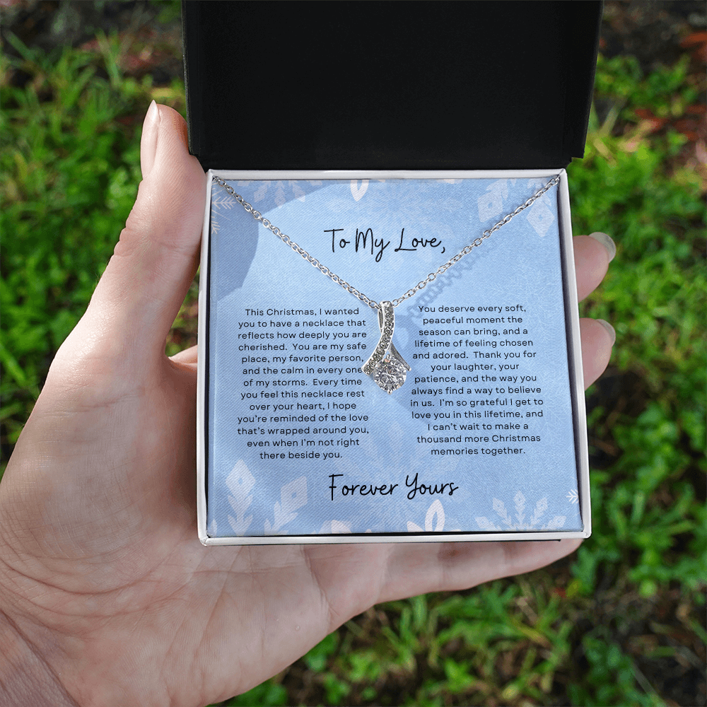To My Love, Forever Yours | Winter Snowflake Christmas Exclusive | Alluring Beauty Necklace