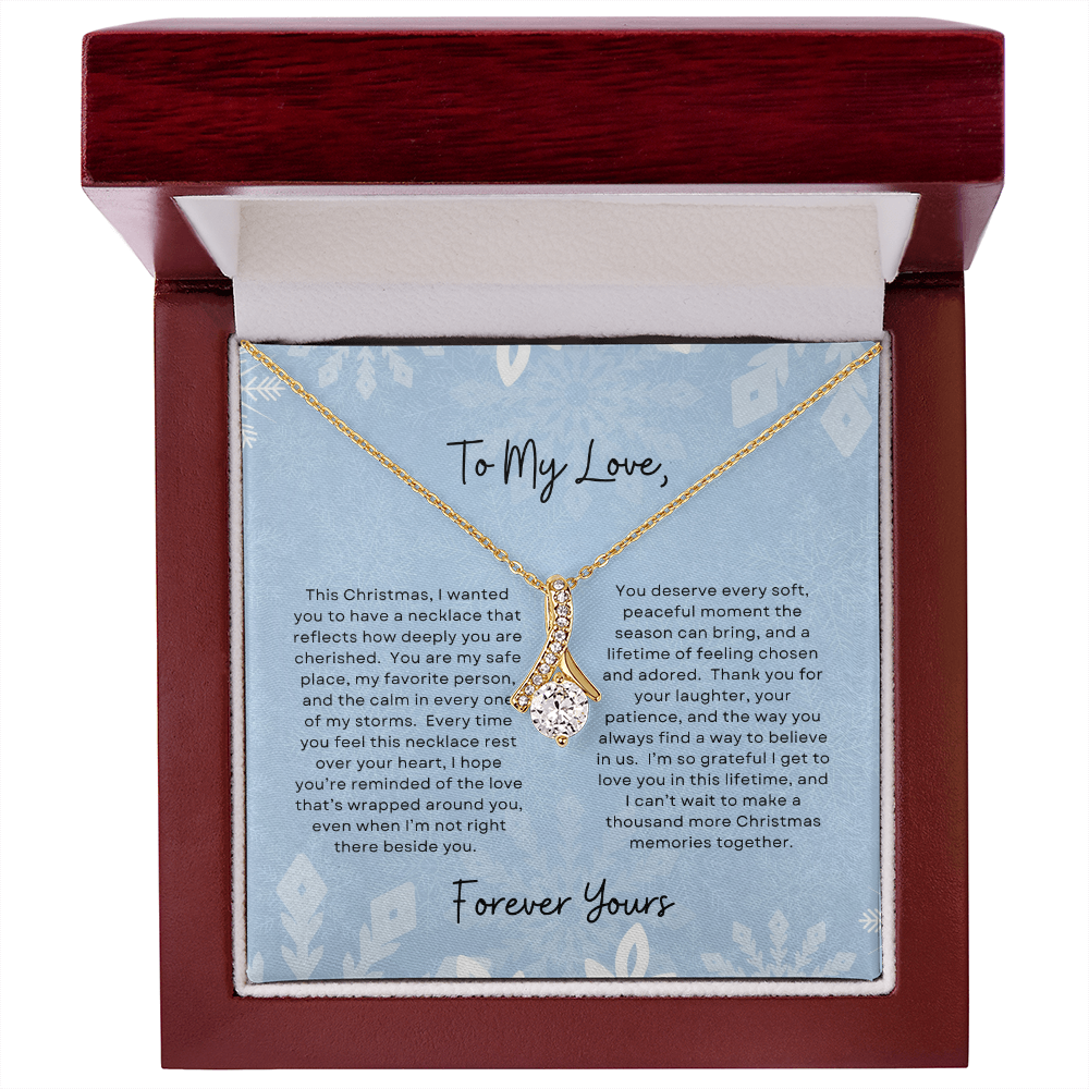 To My Love, Forever Yours | Winter Snowflake Christmas Exclusive | Alluring Beauty Necklace