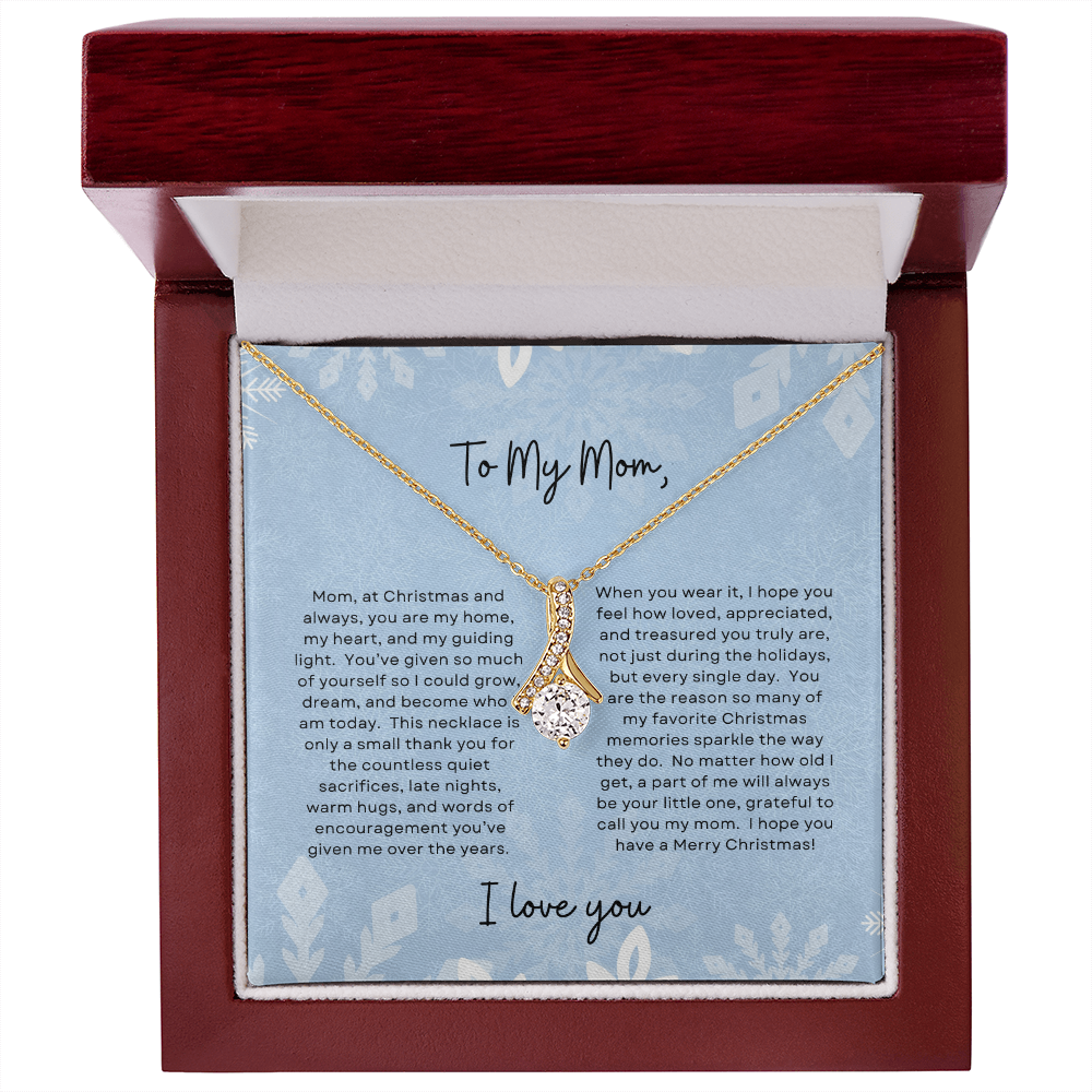 To My Mom, I Love You | Winter Snowflake Christmas Exclusive | Alluring Beauty Necklace