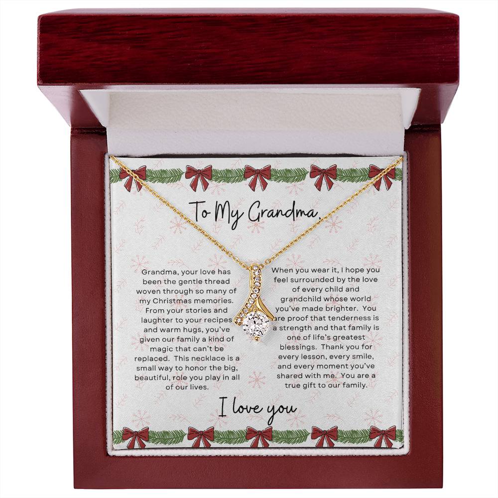 To My Grandma, I Love You | Bows & Garland Christmas Exclusive | Alluring Beauty Necklace