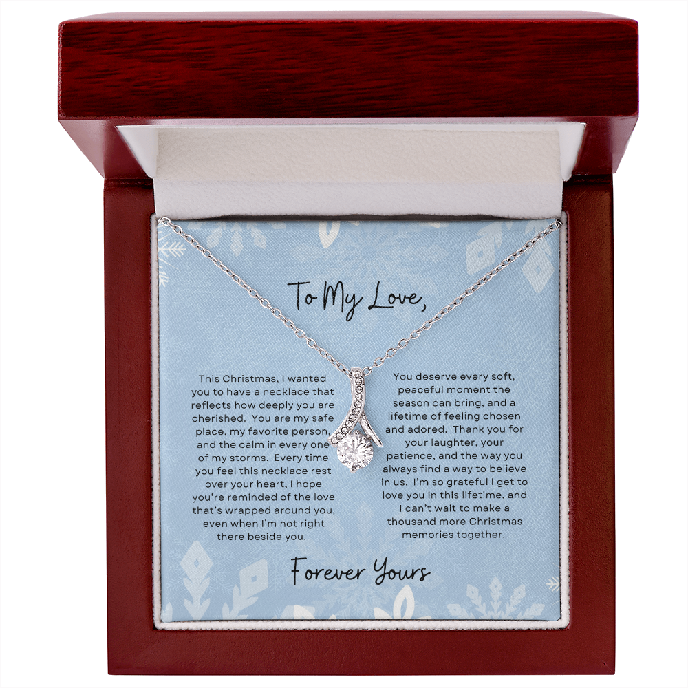 To My Love, Forever Yours | Winter Snowflake Christmas Exclusive | Alluring Beauty Necklace