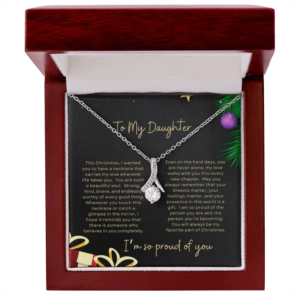 To My Daughter, I'm So Proud Of You | Tree & Presents Christmas Exclusive | Alluring Beauty Necklace