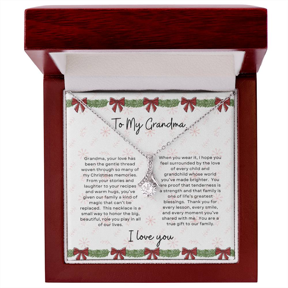 To My Grandma, I Love You | Bows & Garland Christmas Exclusive | Alluring Beauty Necklace