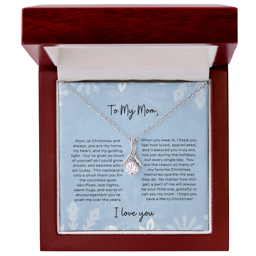 To My Mom, I Love You | Winter Snowflake Christmas Exclusive | Alluring Beauty Necklace