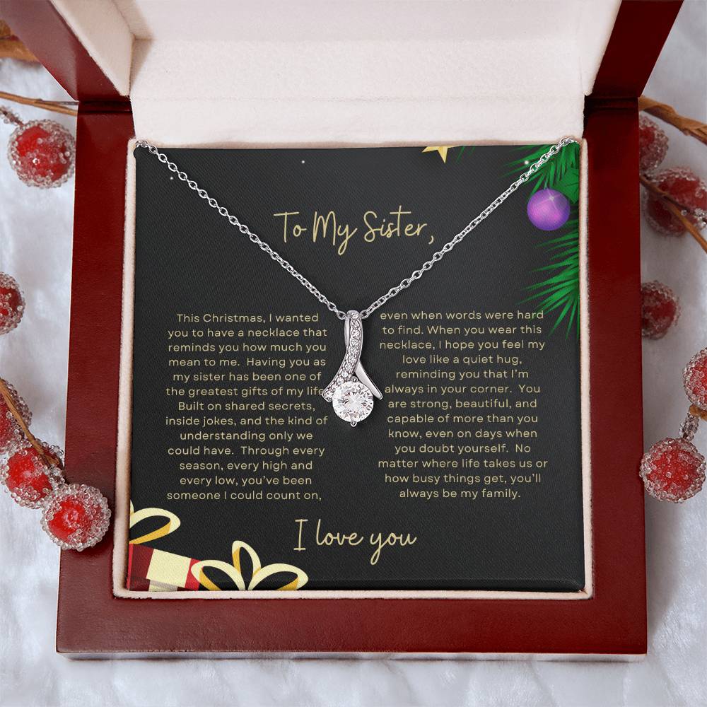To My Sister, I Love You | Tree & Presents Christmas Exclusive | Alluring Beauty Necklace