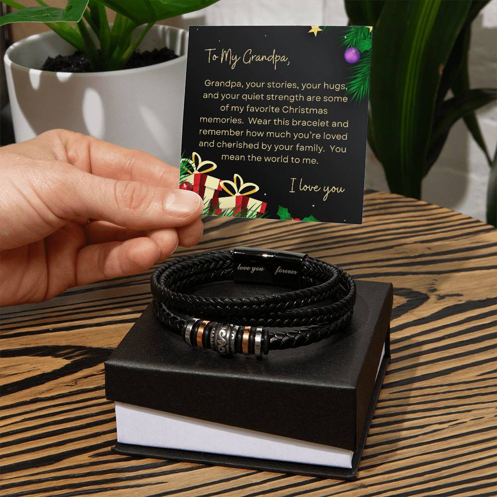 To My Grandpa, I Love You | Tree & Presents Christmas Exclusive | Love You Forever Bracelet