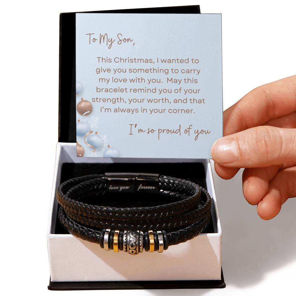 To My Son, I'm So Proud Of You | Ornaments Christmas Exclusive | Love You Forever Bracelet