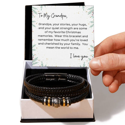 To My Grandpa, I Love You | Holly Bush Christmas Exclusive | Love You Forever Bracelet