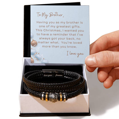 To My Brother, I Love You | Ornaments Christmas Exclusive | Love You Forever Bracelet