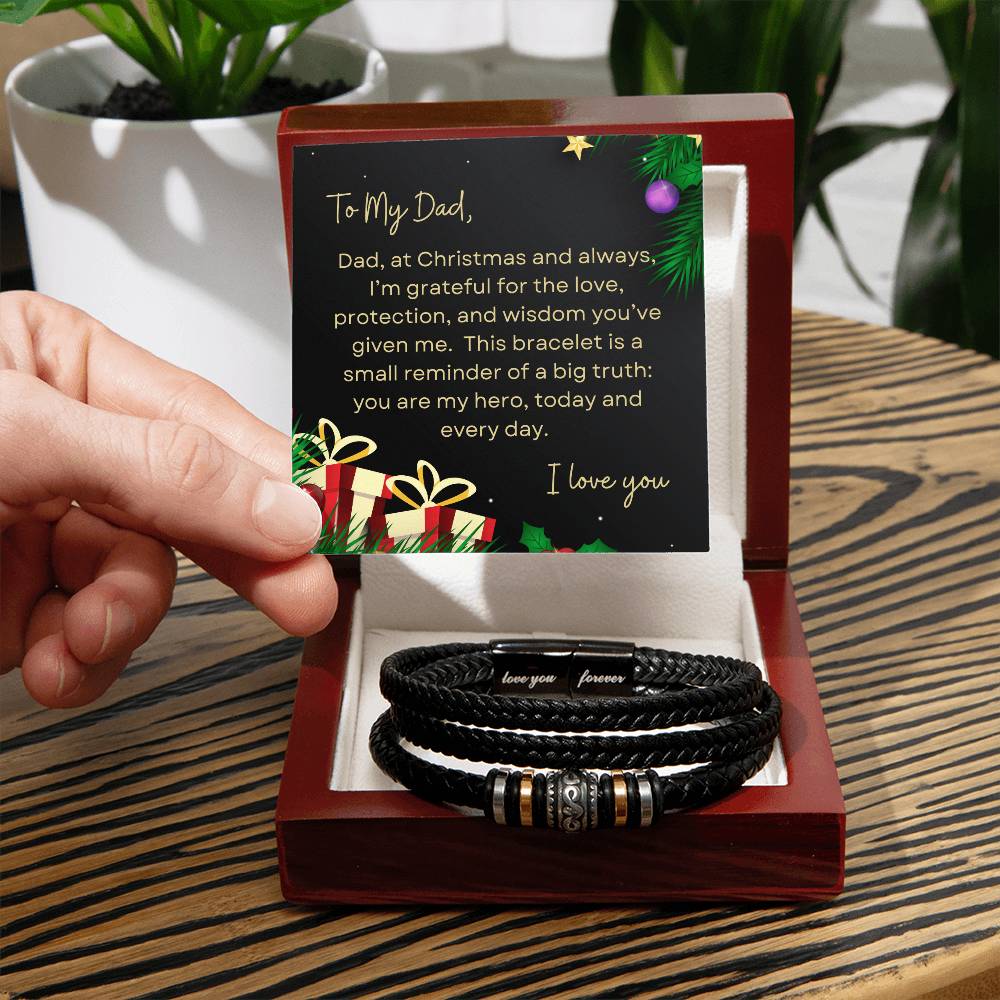 To My Dad, I Love You | Tree & Presents Christmas Exclusive | Love You Forever Bracelet