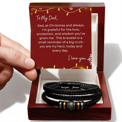 To My Dad, I Love You | Lights and Snowflakes Christmas Exclusive | Love You Forever Bracelet
