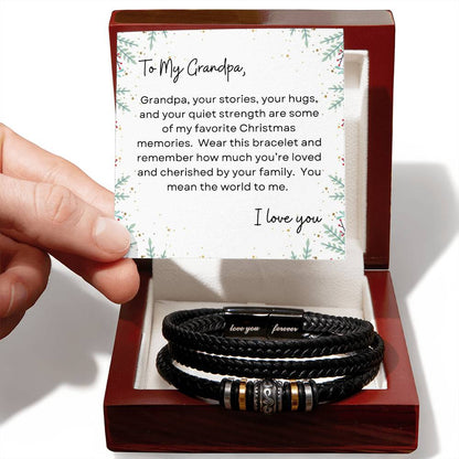 To My Grandpa, I Love You | Holly Bush Christmas Exclusive | Love You Forever Bracelet