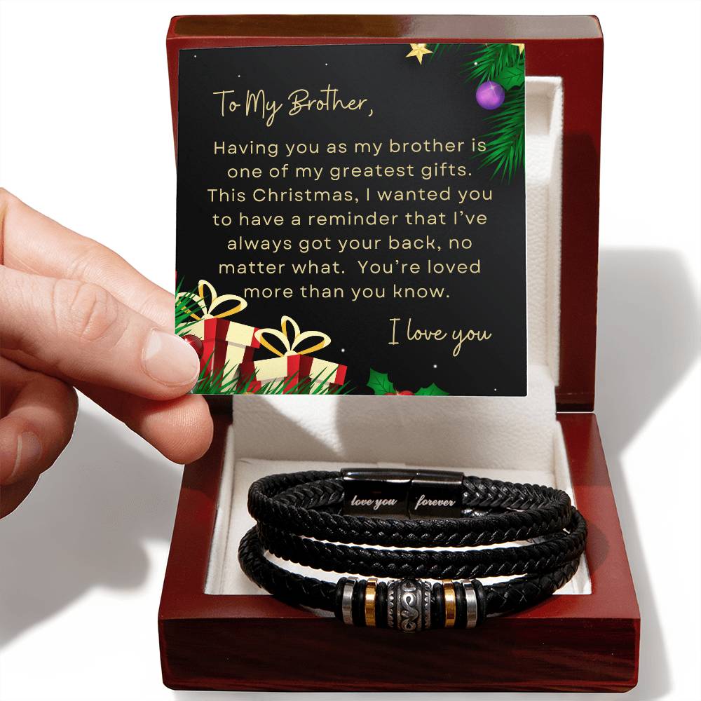 To My Brother, I Love You | Tree & Presents Christmas Exclusive | Love You Forever Bracelet