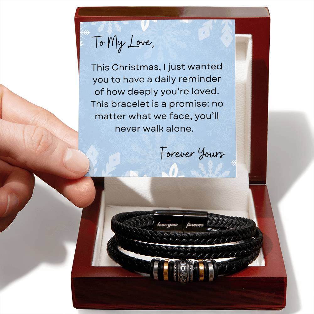 To My Love, Forever Yours | Winter Snowflake Christmas Exclusive | Love You Forever Bracelet