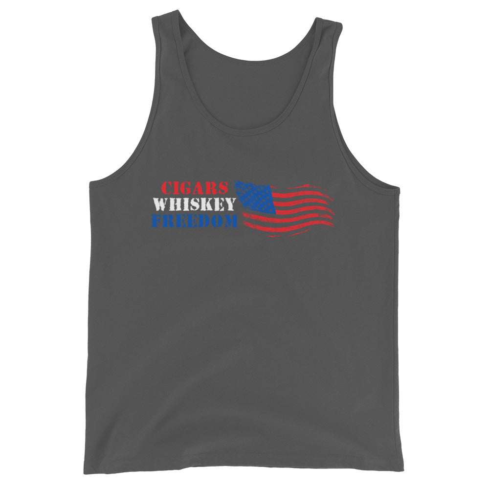 Cigars Whiskey Freedom | Tank Top