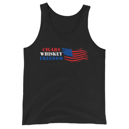 Cigars Whiskey Freedom | Tank Top