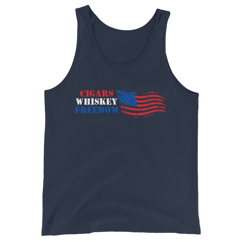 Cigars Whiskey Freedom | Tank Top