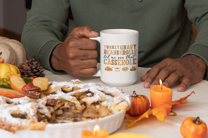 Turkey, Gravy, Beans, & Rolls | 15oz Mug