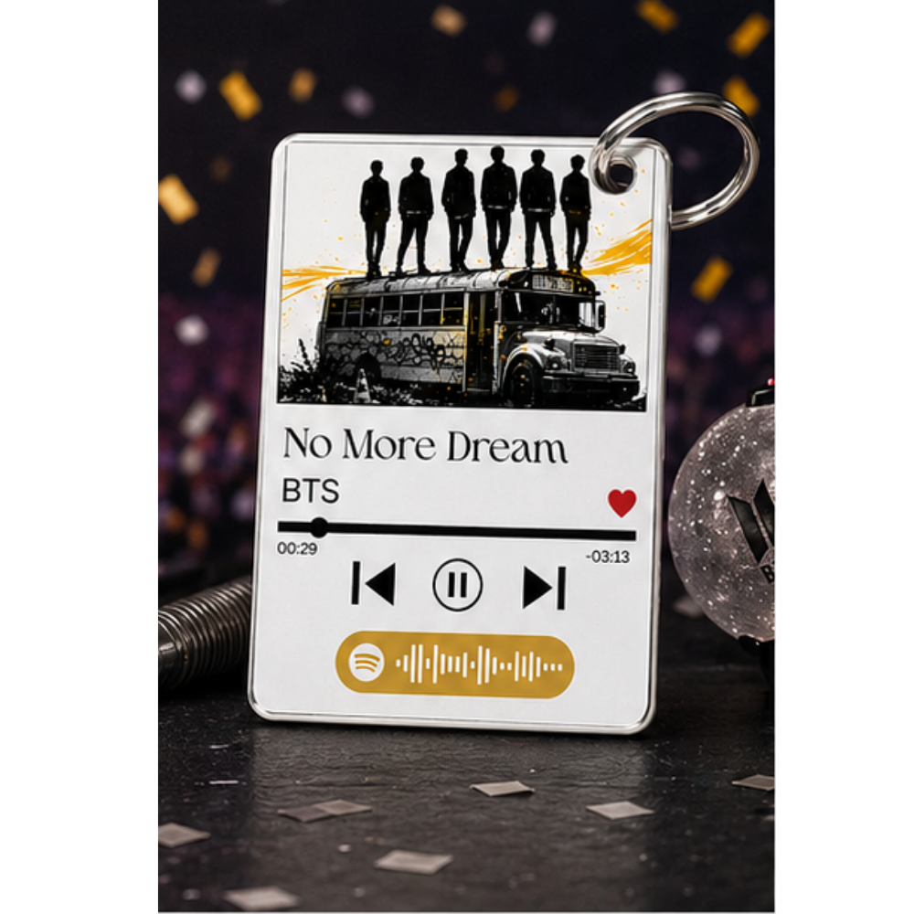 K-Pop Concert Memory Keychain | Custom Music Code Keepsake with Personalized Back