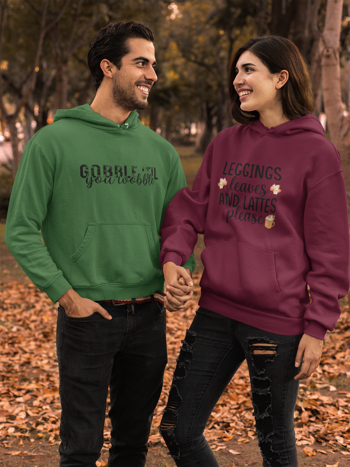 Leggings, Leaves, & Lattes Please | Adult Pullover Hoodie