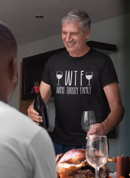 Wine Turkey Family WTF | Adult T-Shirt